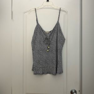 NWT Michael Kors Blue and White Tank Top